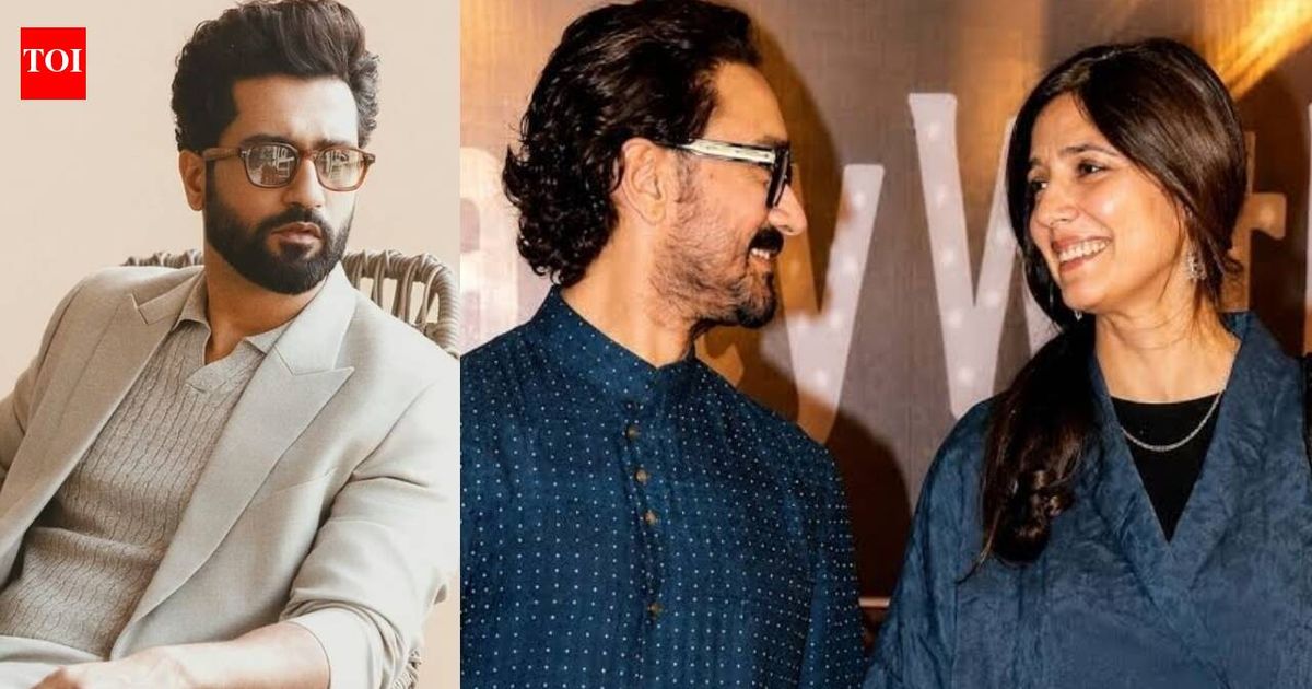 Vicky Kaushal reacts to Aamir Khan's wedding with Gauri Spratt as the 'Lagaan' actor shares details of the big day with the paps at an event: 'So happy'