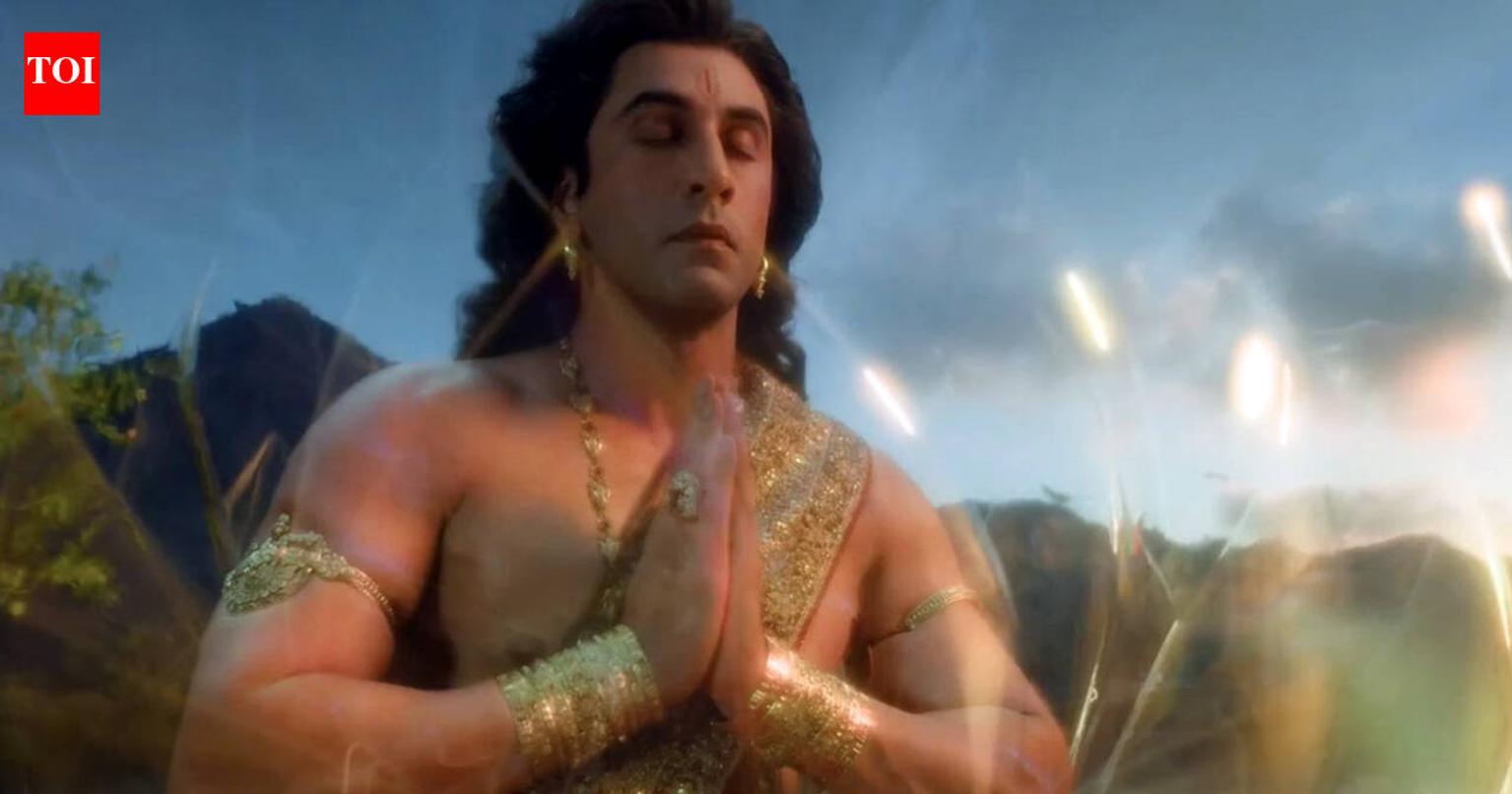 People waiting to watch the film Ramayana in a cinema hall