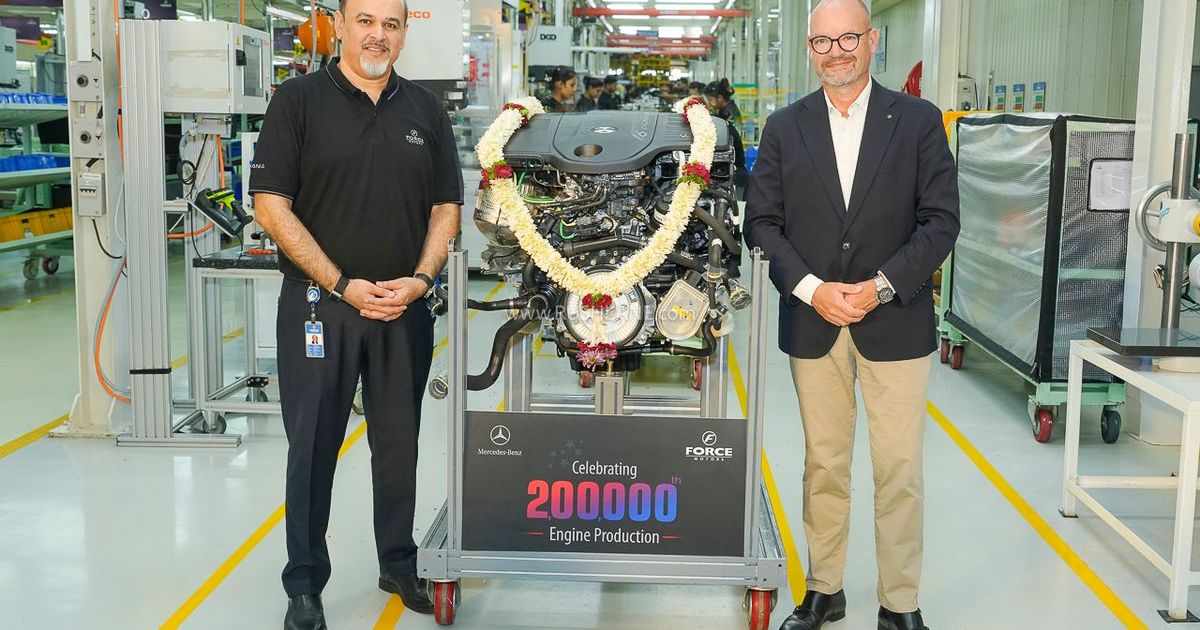 Force Motors Produces 200,000th Mercedes Engine In India - 6 cyl M256 unit for GLS 450