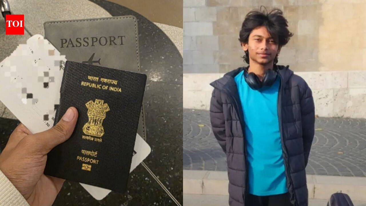 Young Indian chess player Md Imran sitting alone in a foreign city