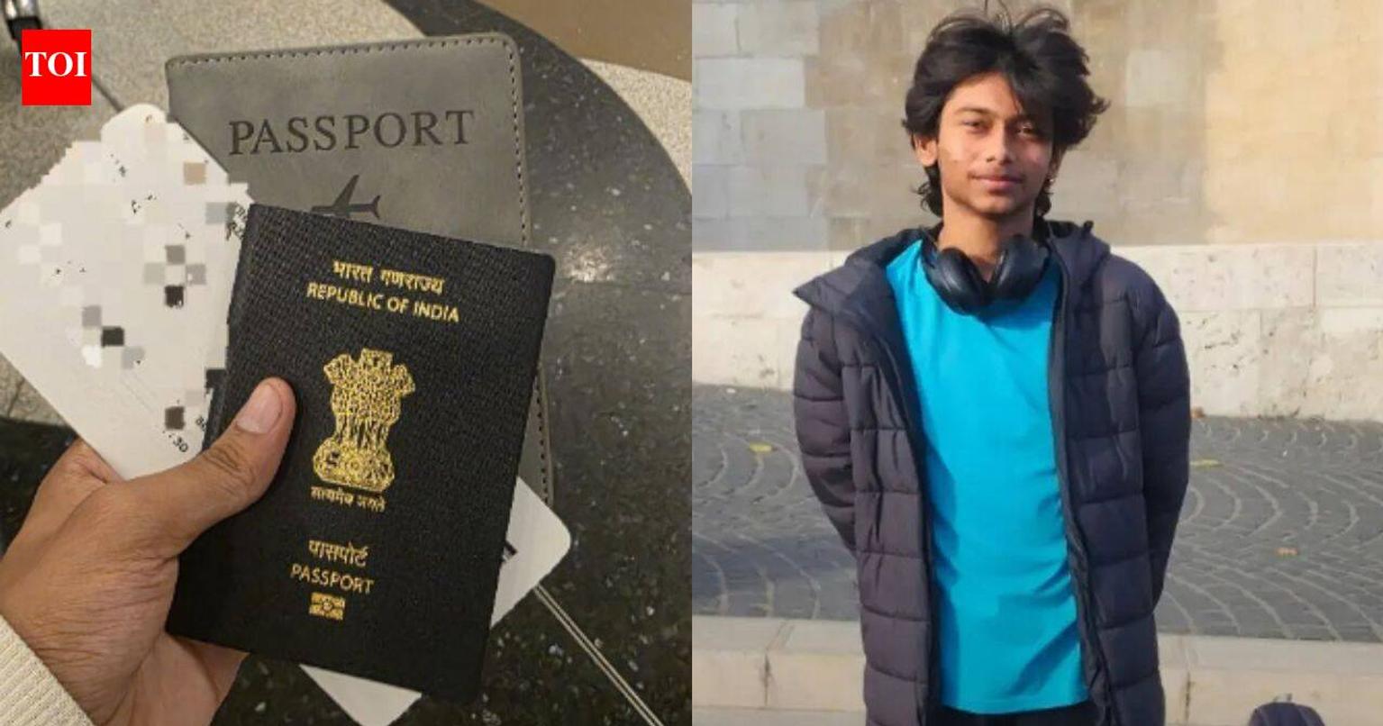 Young Indian chess player Md Imran sitting alone in a foreign city
