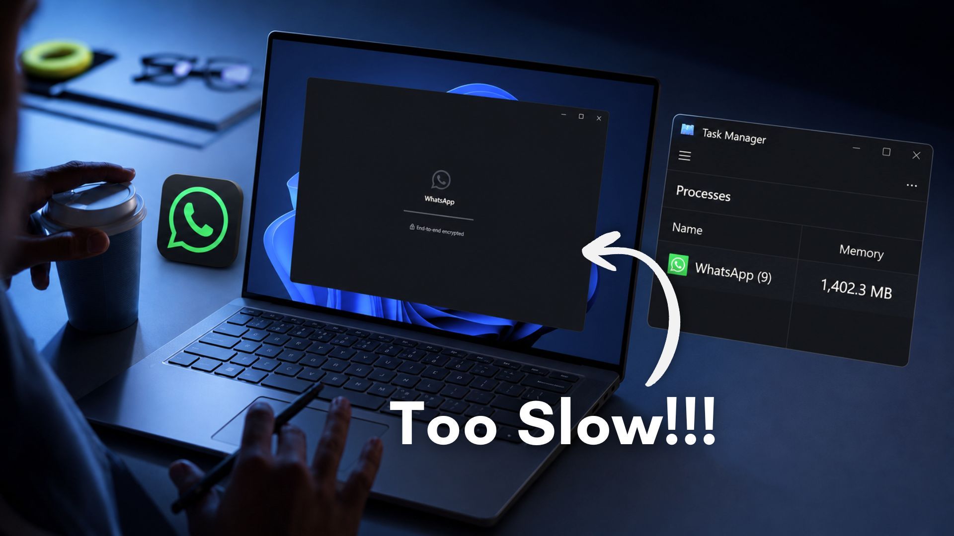 WhatsApp is the worst app on your Windows 11 PC right now, eating 1.2GB of RAM doing nothing