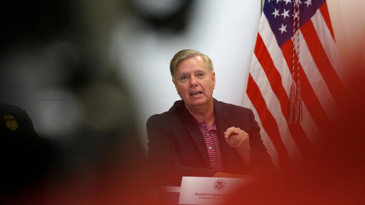 Lindsey Graham speaking in the US Senate