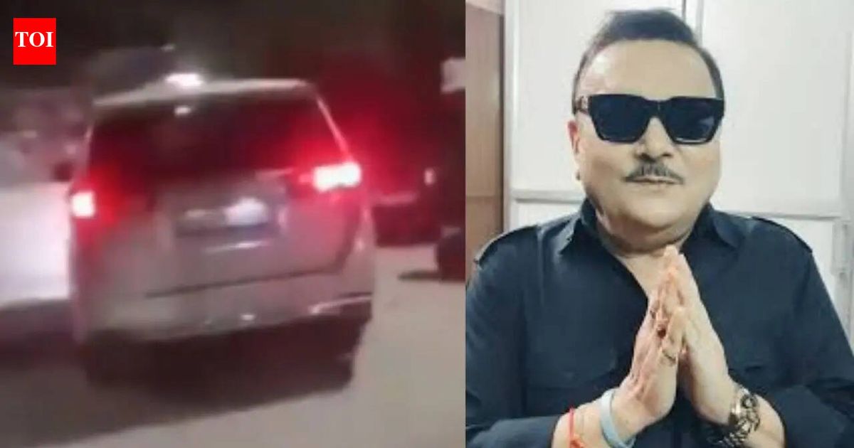 Watch: Eggs hurled at TMC MLA Madan Mitra's vehicle amid protest in Kamarhati