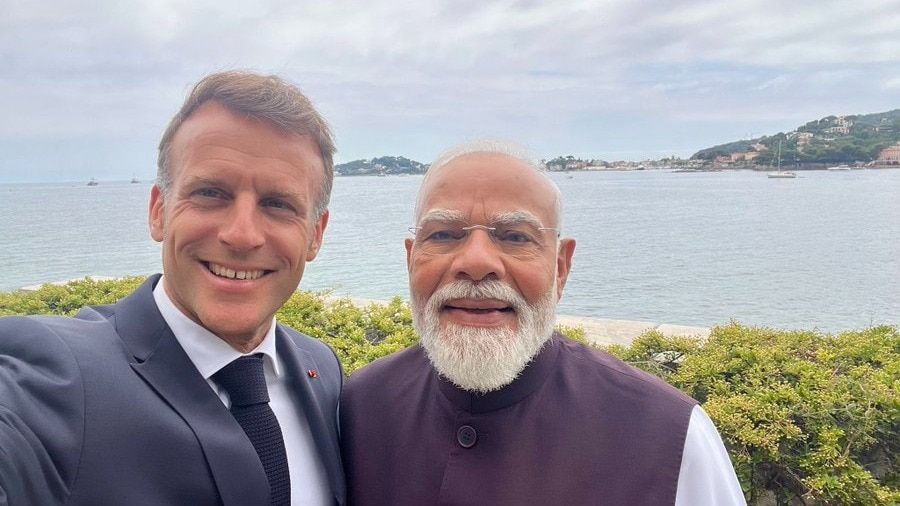 Macron shares ‘nice’ selfie with PM Modi as India, France agree to double trade