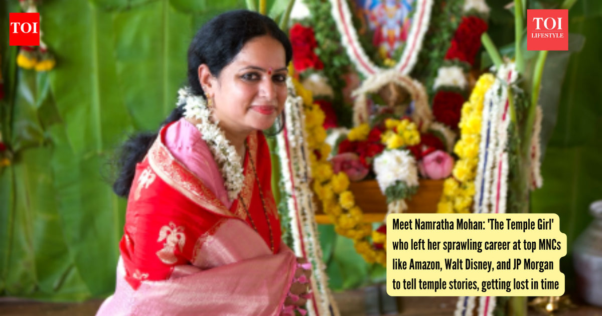 Meet Namratha Mohan: 'The Temple Girl' who left her sprawling career at top MNCs like Amazon, Walt Disney, and JP Morgan to tell temple stories, getting lost in time