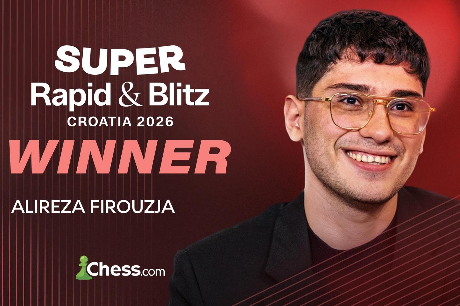 Firouzja Survives 'Worst Blitz Day Of Life' To Win Super Rapid & Blitz Croatia
