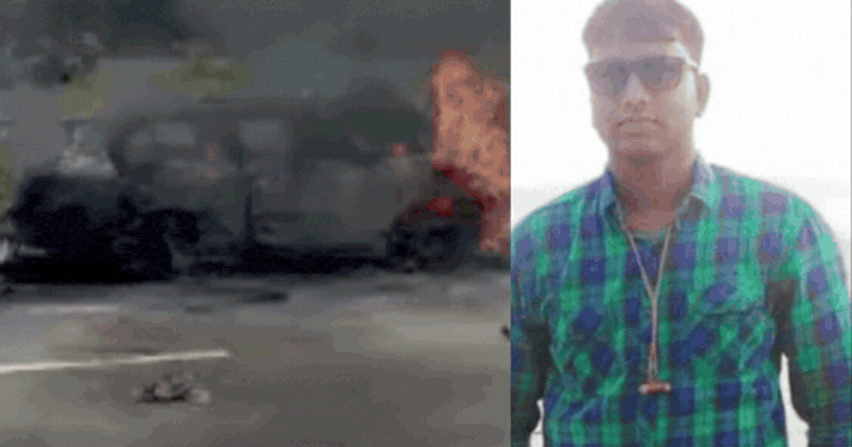 ‘Let’s die together’: Man stabs partner, triggers blast inside cab on highway near Bengaluru; dies in explosion