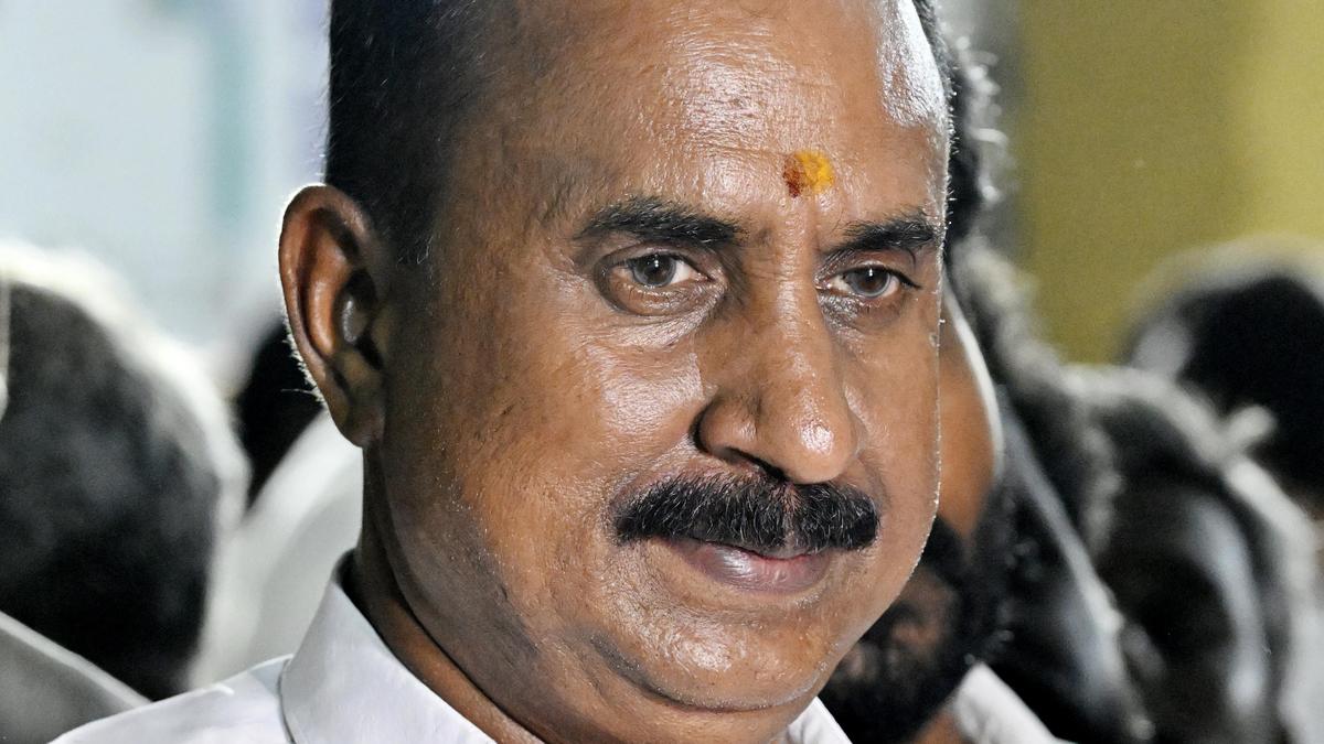 AIADMK leader S.P. Velumani likely to resign as MLA: Party sources