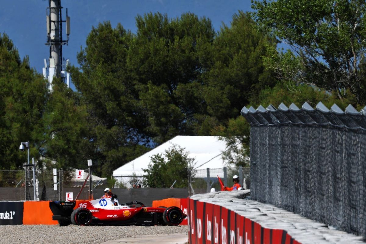 Leclerc 'ashamed' of Barcelona qualifying crash