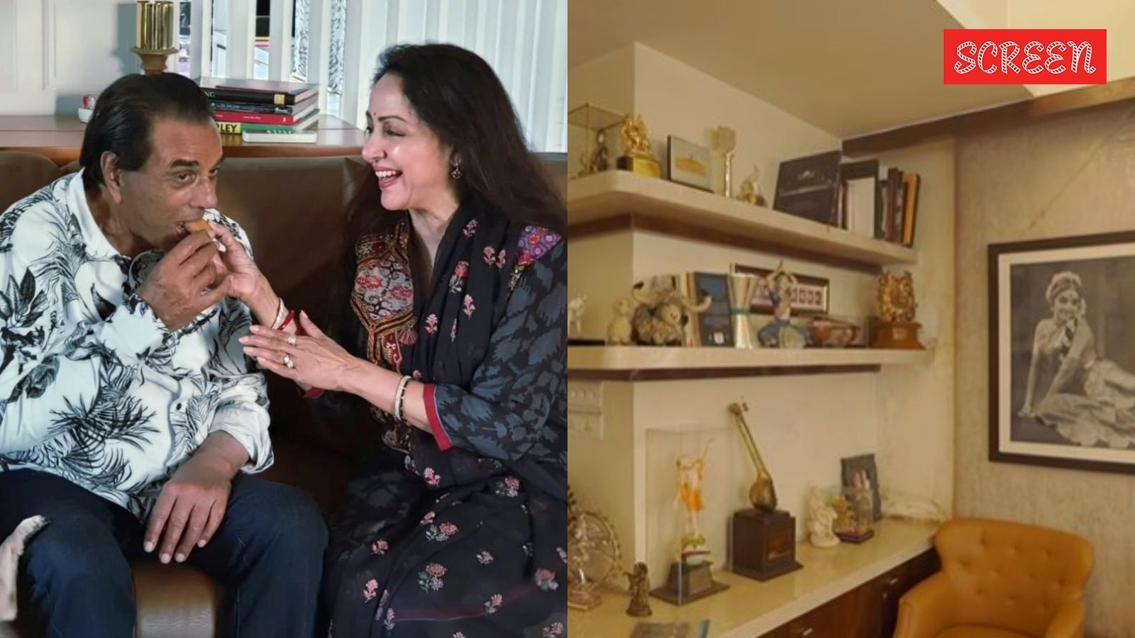 Inside Hema Malini’s home: Dharmendra photo cushions, no-footwear dance hall & two kitchens
