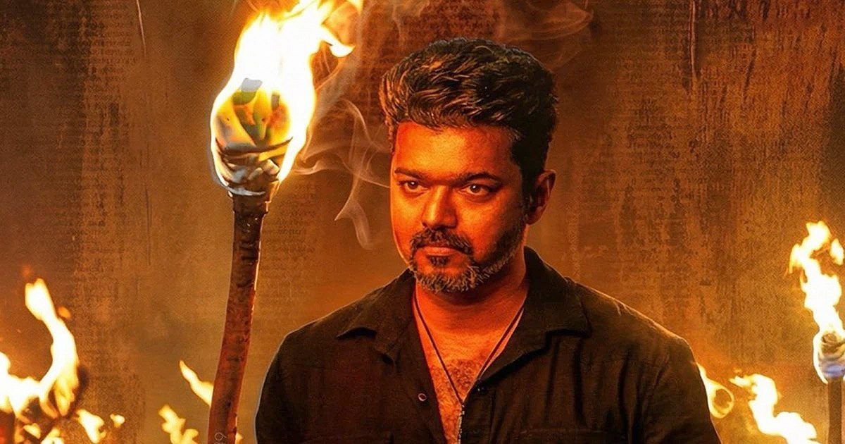 Thalapathy Vijay in a still from Jana Nayagan