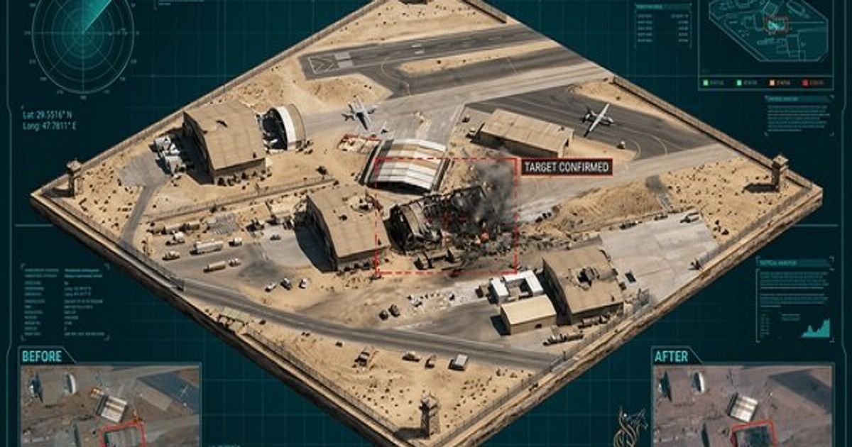 Satellite images show Iran destroys drone hangar at US base