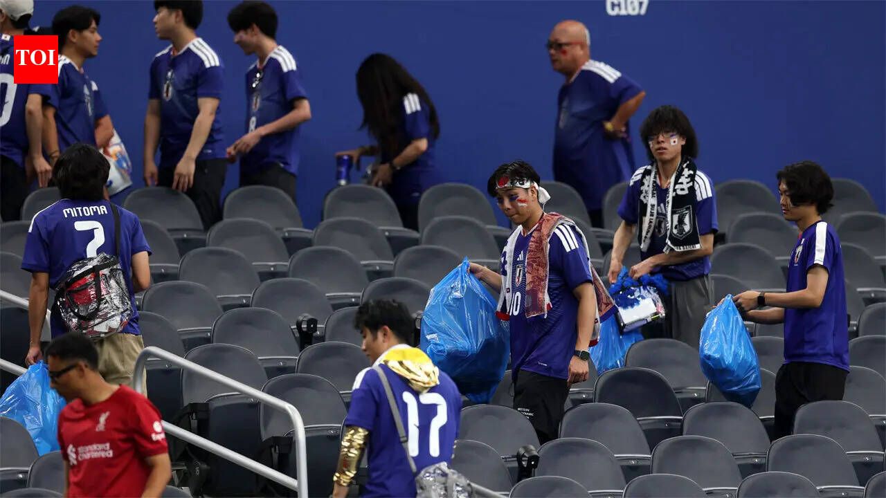 'It's respect for everything': Japanese fans win hearts again with touching FIFA World Cup tradition - Watch