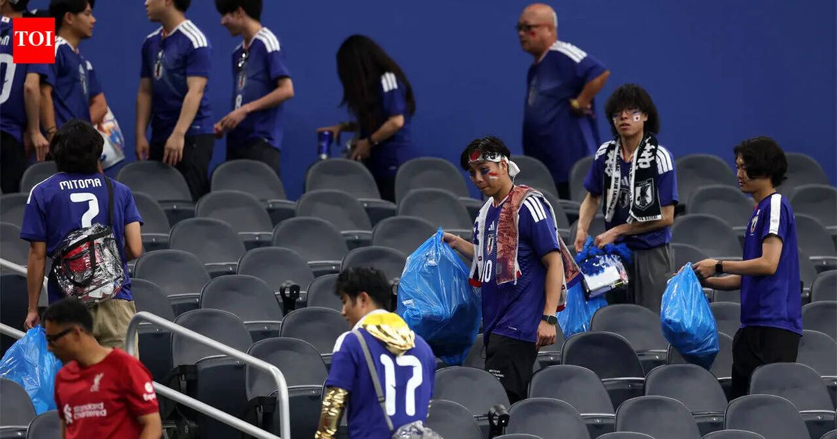 'It's respect for everything': Japanese fans win hearts again with touching FIFA World Cup tradition - Watch