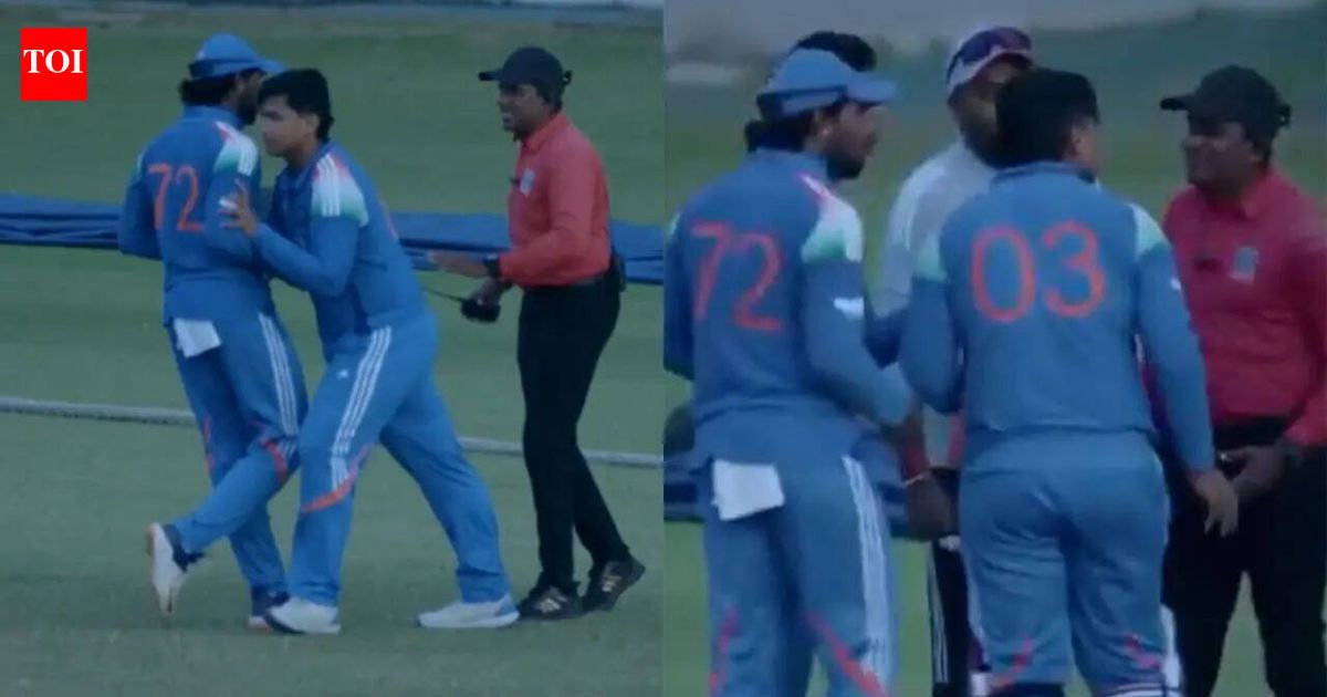 Vaibhav Sooryavanshi intervenes as Tilak Varma argues with umpires amid India A-Sri Lanka A drama - WATCH