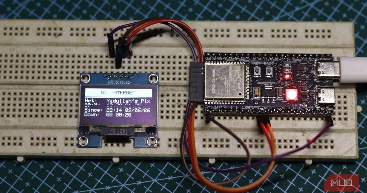 I never have to ask “is it me or the internet?” thanks to this $10 build