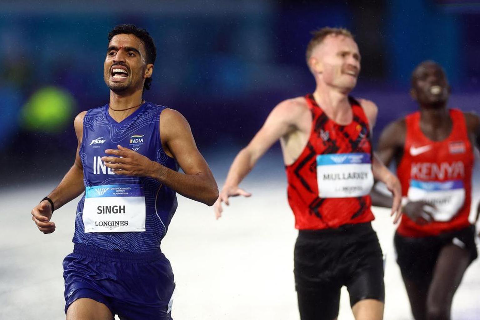 Indian athletes in action at the Commonwealth Games in Glasgow
