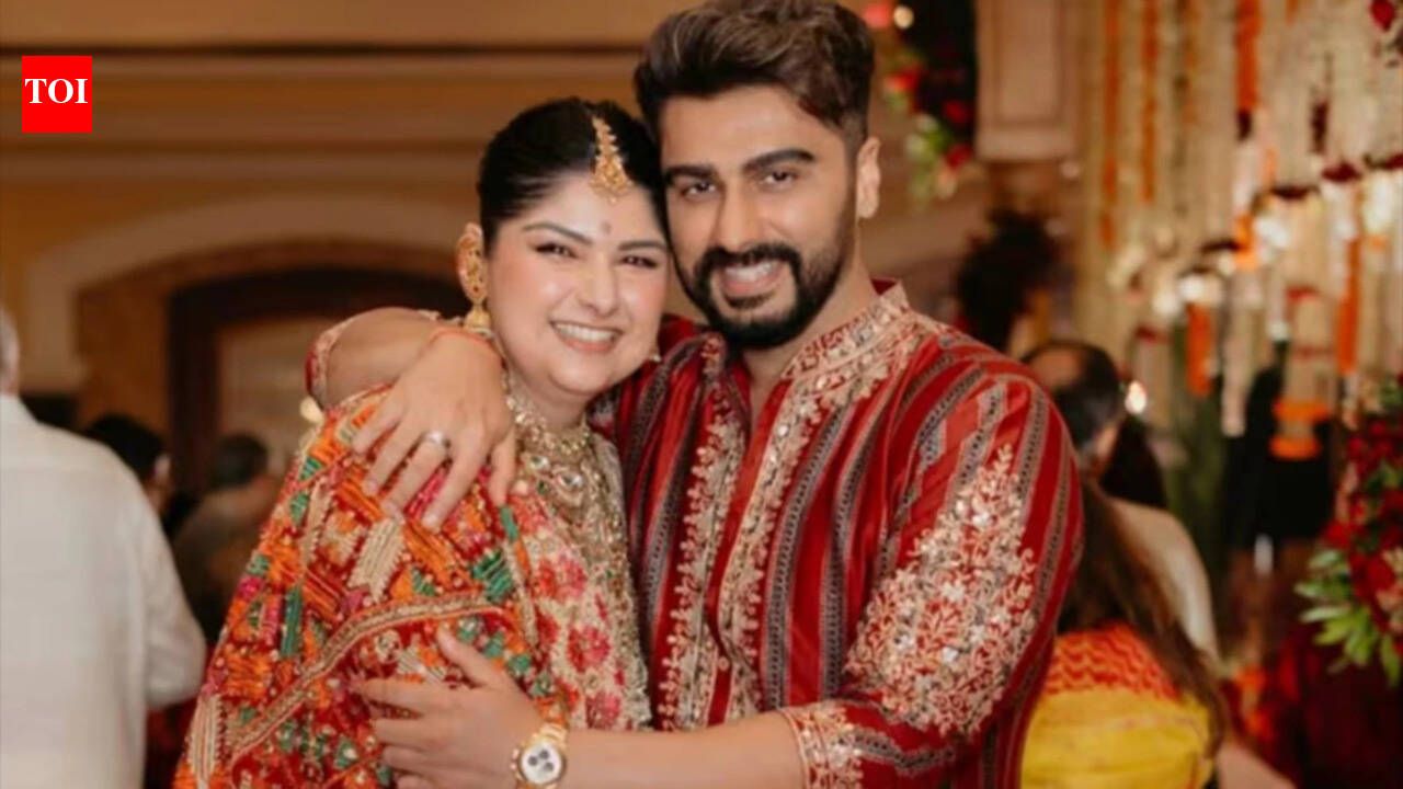 Arjun Kapoor holds sister Anshula's kaleera at pre-wedding festivities; fans wonder if he's the next Kapoor to marry