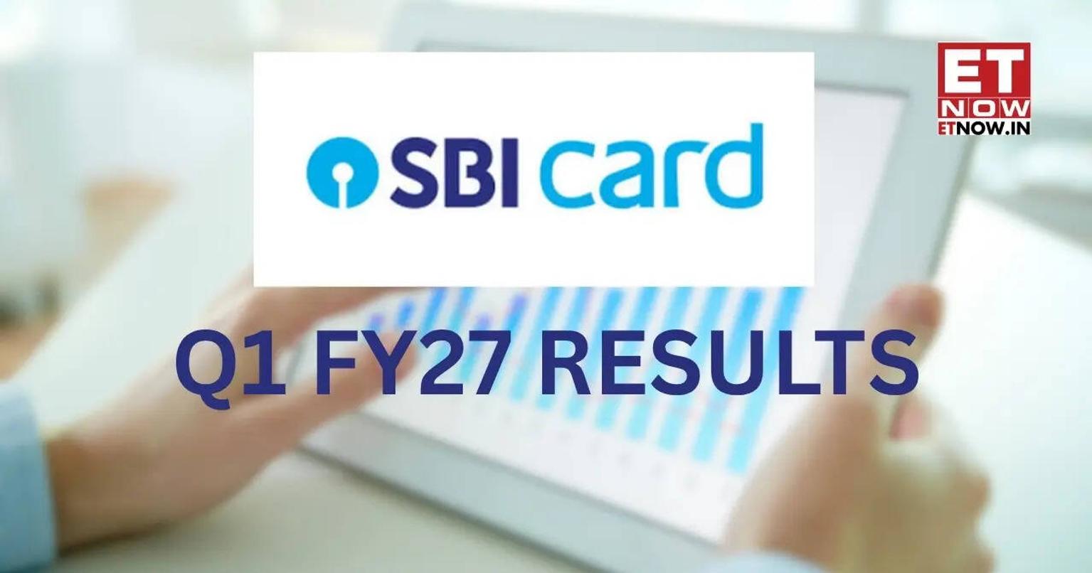 SBI Cards and Payment Services Ltd logo with a graph showing increase in profit
