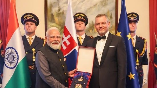 PM Modi conferred Slovakia's highest honour, receives 33rd international award
