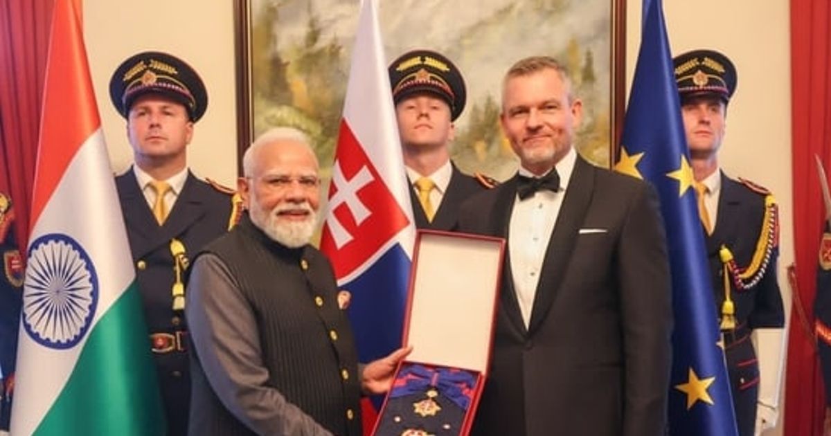 PM Modi conferred Slovakia's highest honour, receives 33rd international award