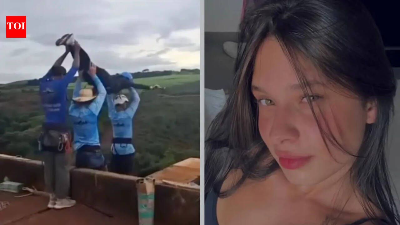 Brazilian bungee jumper who fell 130 feet without a rope was still alive when rescuers reached her, nurse says 'I even talked to her'