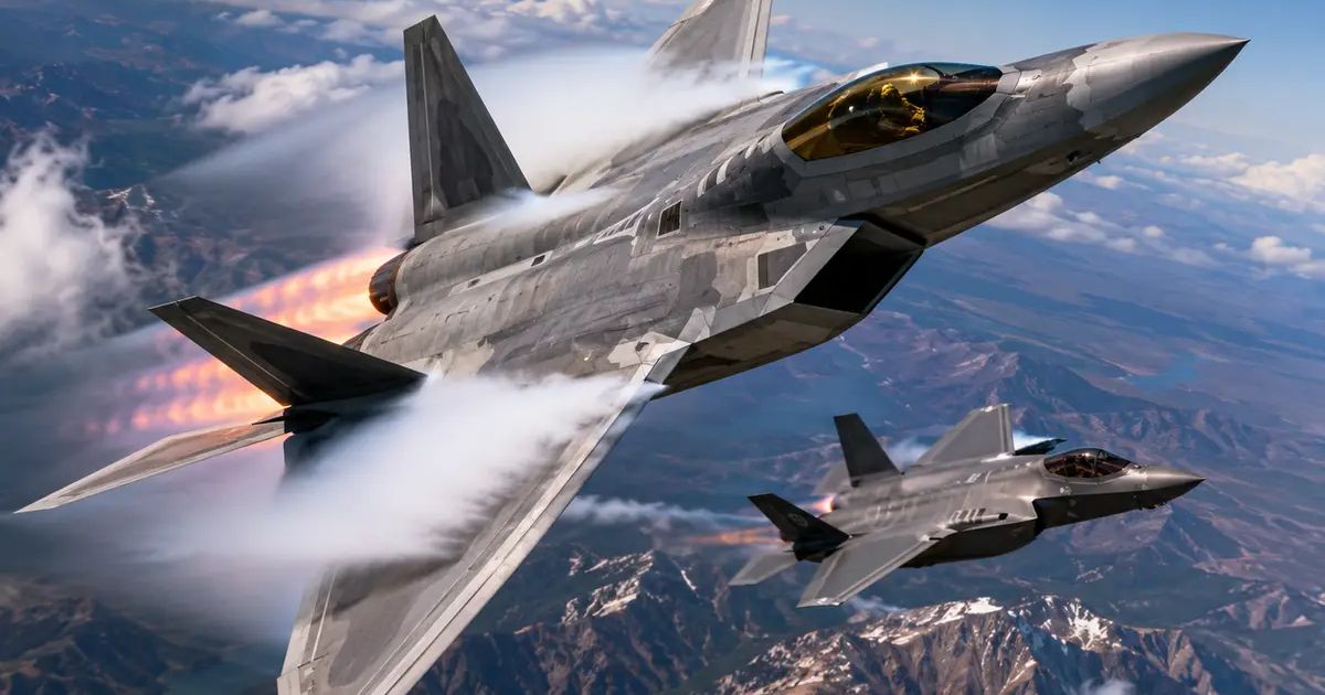 Why the 20-year-old F-22 is still faster than the modern F-35