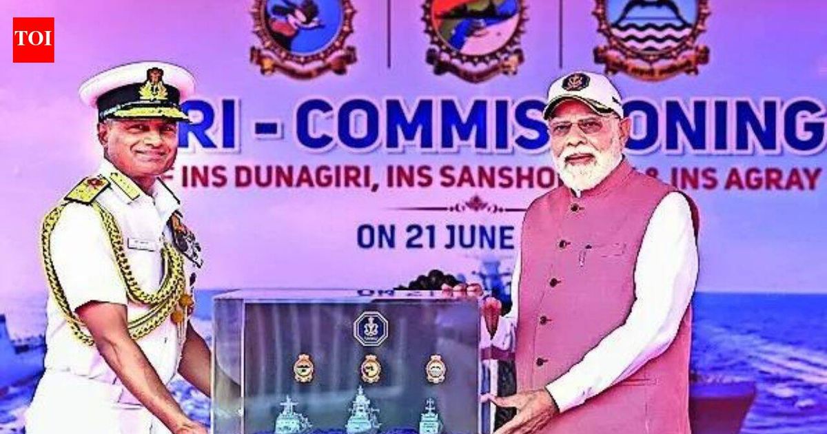 'India won't be mere buyer': PM Modi commissions 3 frontline ships