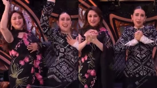 Madhuri Dixit and Karisma Kapoor recreate iconic Le Gayi hookstep; nostalgic fans say ‘Dil Toh Pagal Hai 2 ho jaye'