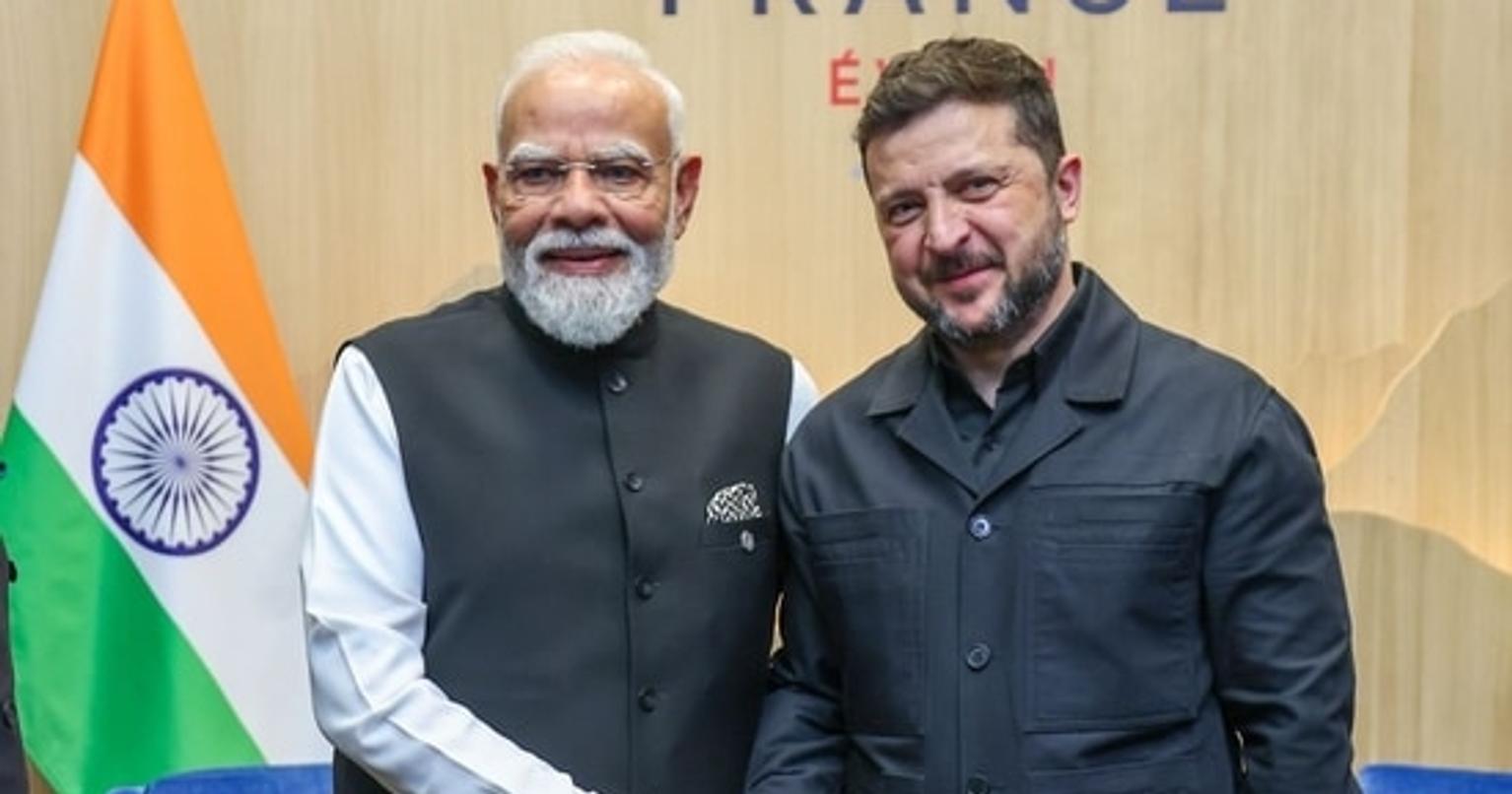 'India always on the side of peace': PM Modi meets Zelensky in Evian during G7 Summit