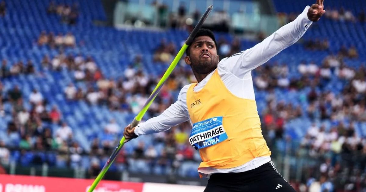 Sri Lanka’s Pathirage breaks record for 2nd longest javelin throw by an Asian