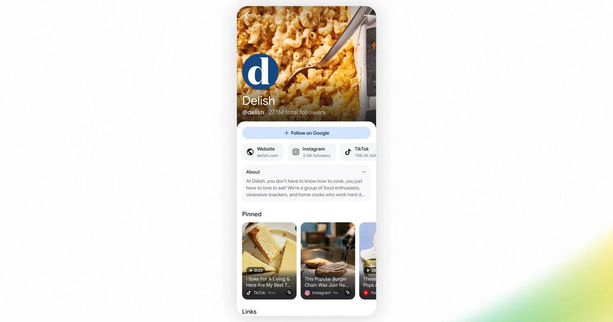 Google Launches ‘Search Profiles’ for Publishers and Creators