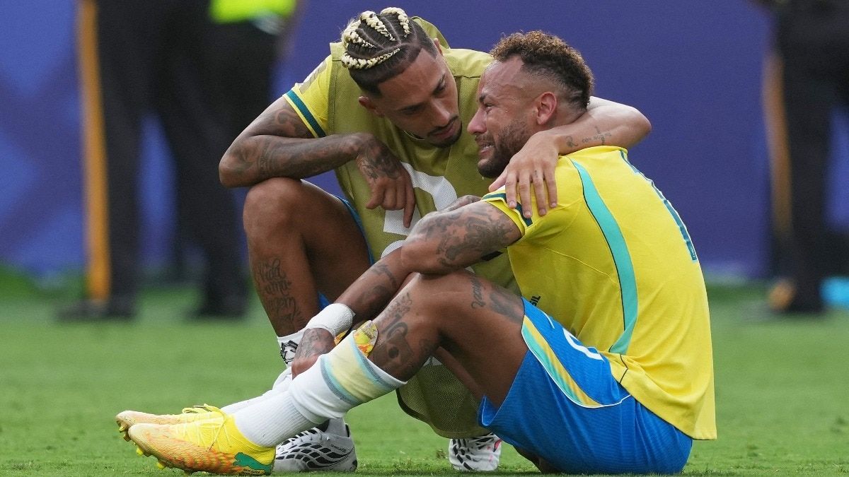 Neymar sobs uncontrollably after Brazil's shock World Cup exit vs Norway: Watch