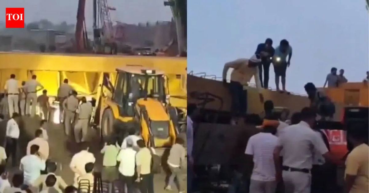 3 dead, 1 injured as crane overturns at Jewar Airport flyover construction site in Faridabad