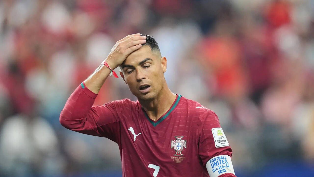 Cristiano Ronaldo in action for Portugal national team