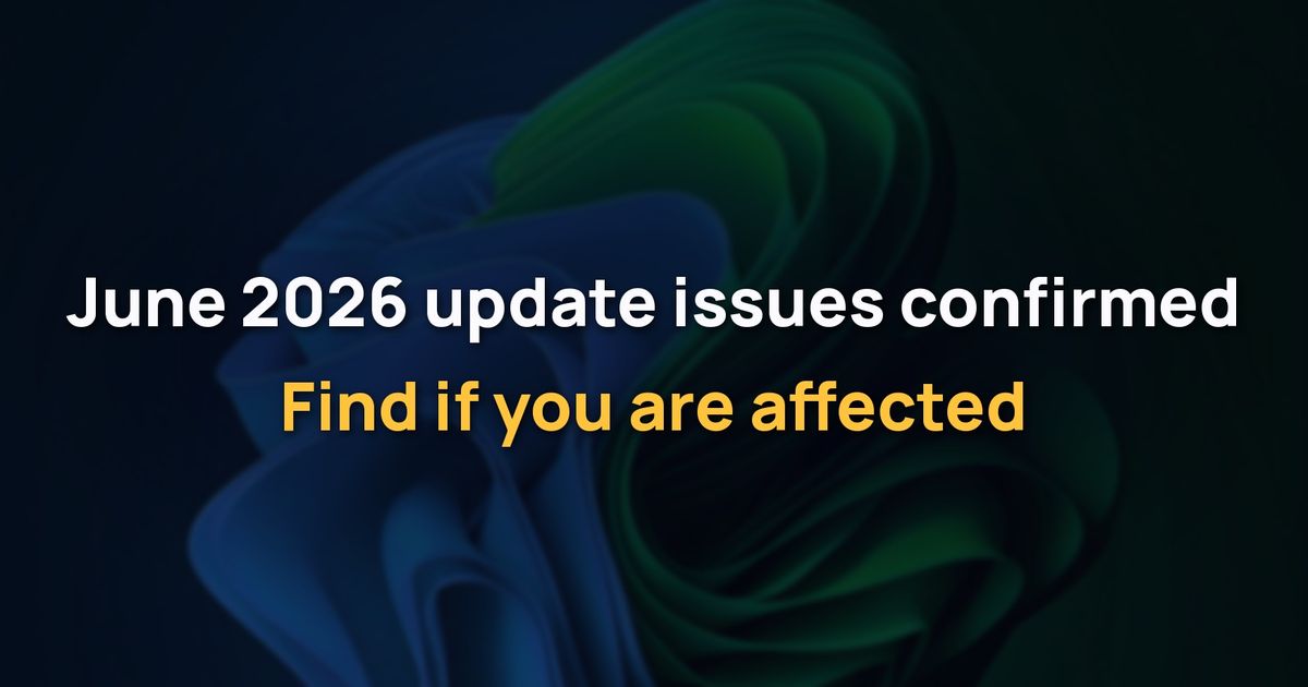 Microsoft confirms issues in Windows 11 KB5094126 June 2026 update