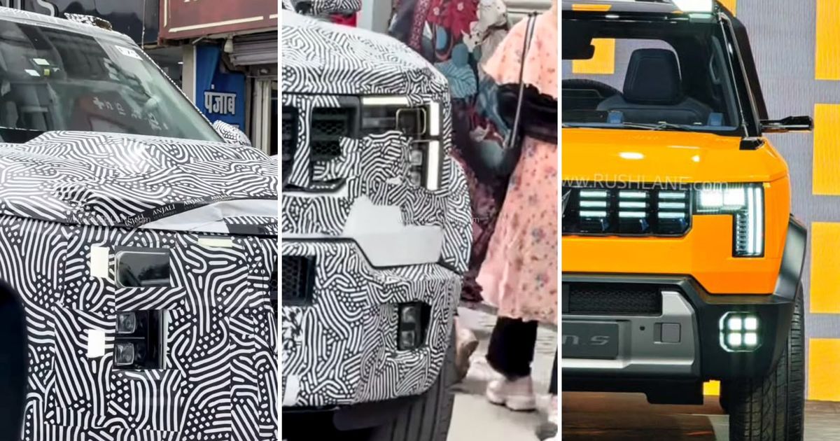 2027 Mahindra Vision S Spied With Production-Spec LED DRLs For The First Time