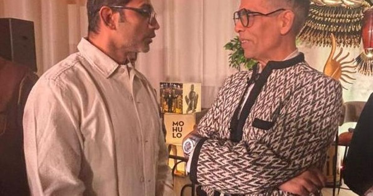 India’s two biggest creative powers in one frame: TVF’s Arunabh Kumar and filmmaker Karan Johar at IIFA Connex