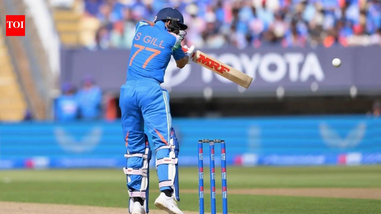 Shubman Gill batting at Edgbaston cricket ground