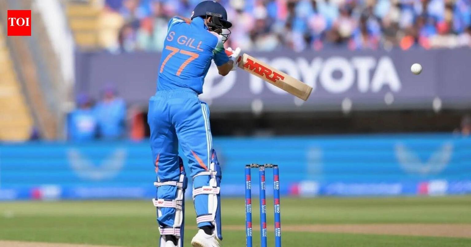Shubman Gill batting at Edgbaston cricket ground