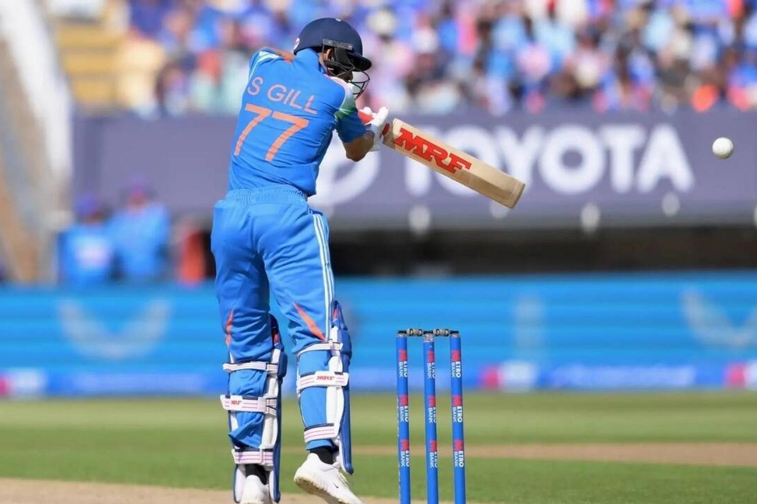 Shubman Gill batting at Edgbaston cricket ground
