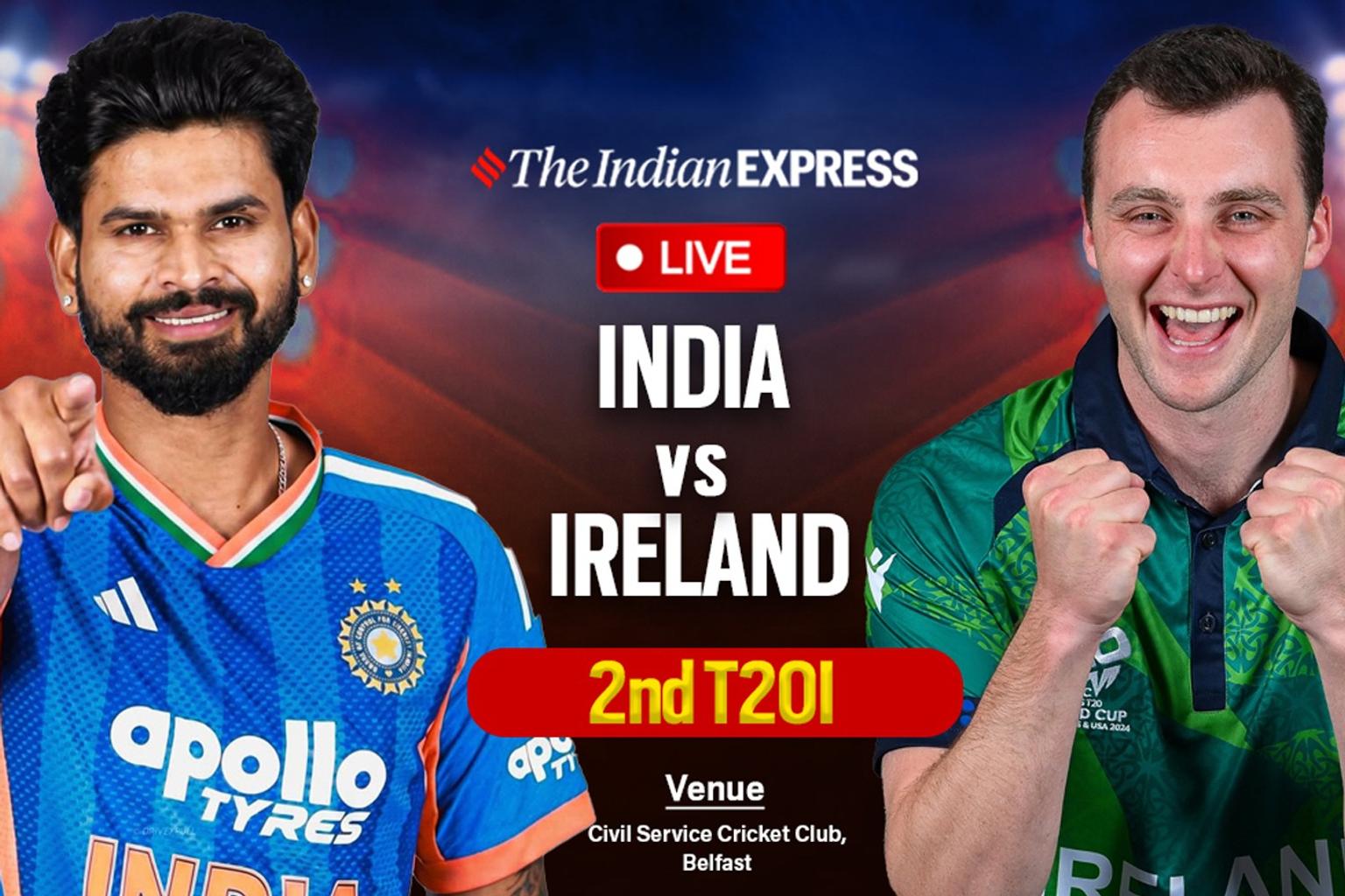 India vs Ireland Live Score, 2nd T20: IND needs 20 runs from six balls