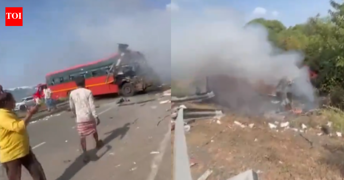7 killed, 40 injured as 2 Maharashtra buses collide near Surat; PMO announces Rs 2 lakh ex-gratia