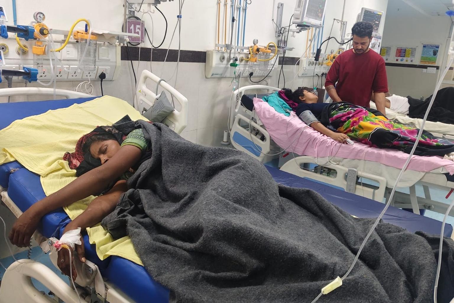 Five new mothers from Kota in hospital beds