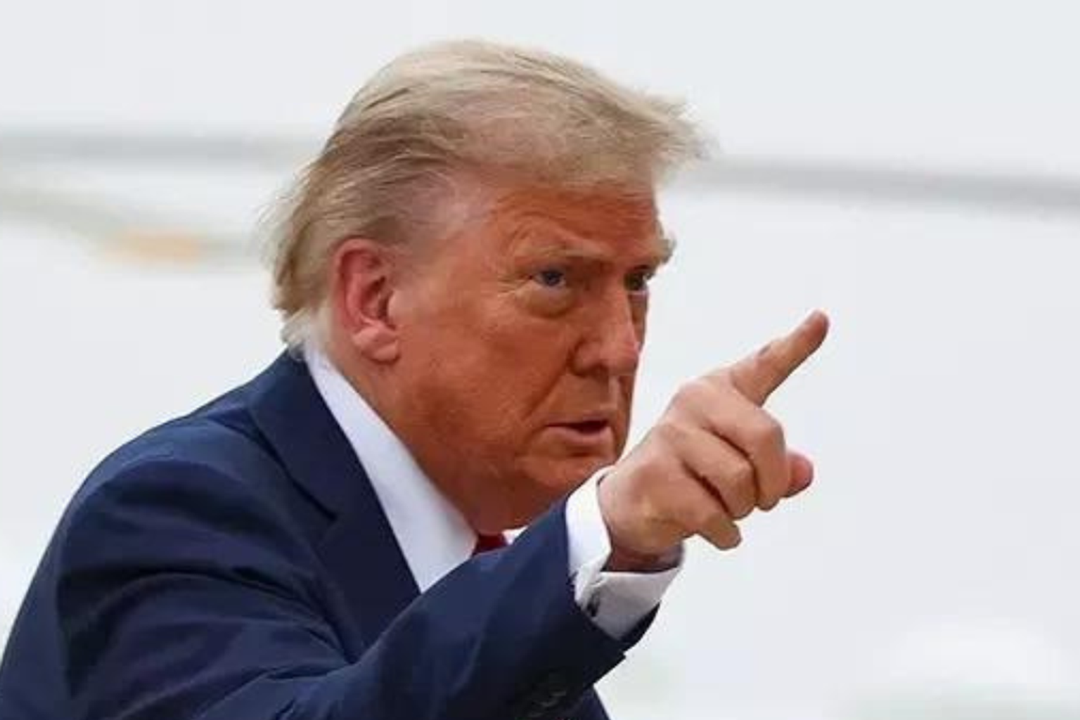 US President Donald Trump speaking at a press conference