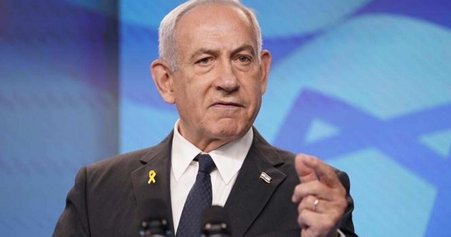 Israeli Prime Minister Benjamin Netanyahu speaking at a press conference