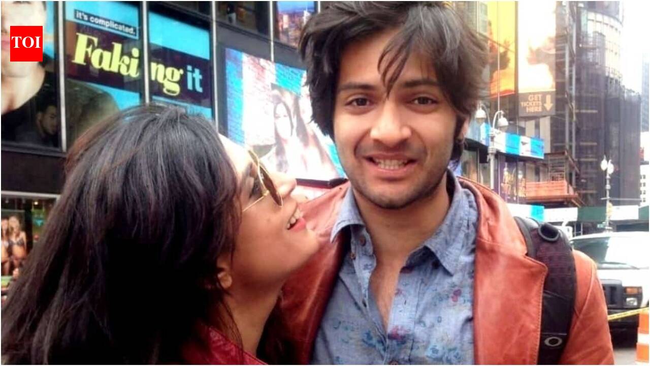 Ali Fazal and Richa Chadha on set of new comedy film