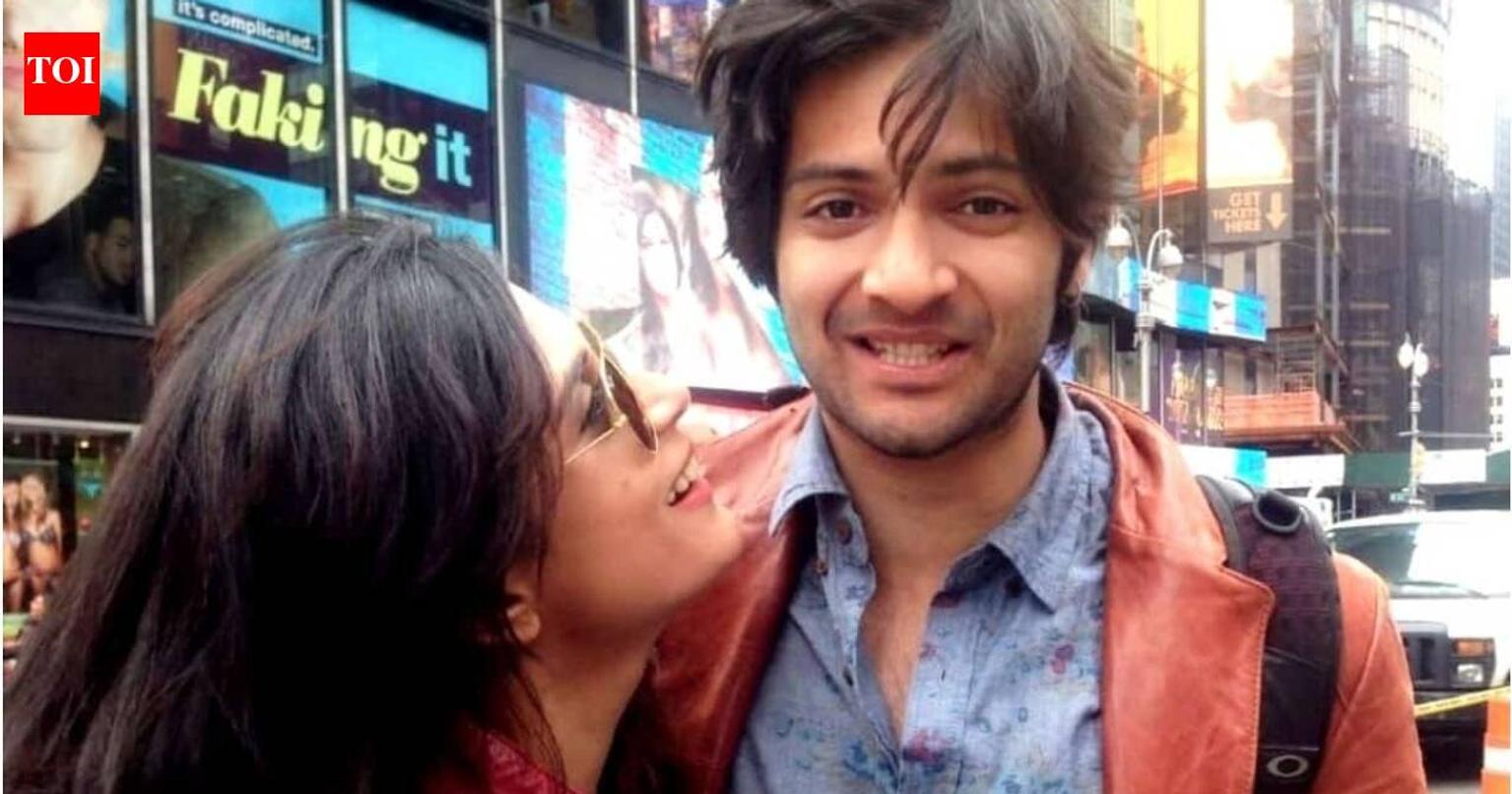 Ali Fazal and Richa Chadha on set of new comedy film