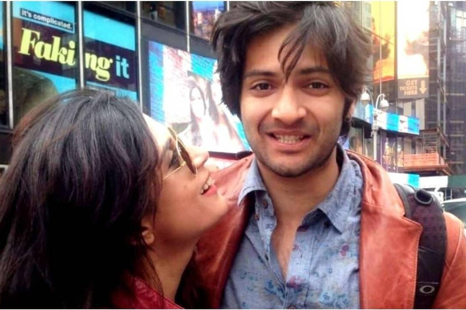Ali Fazal and Richa Chadha on set of new comedy film